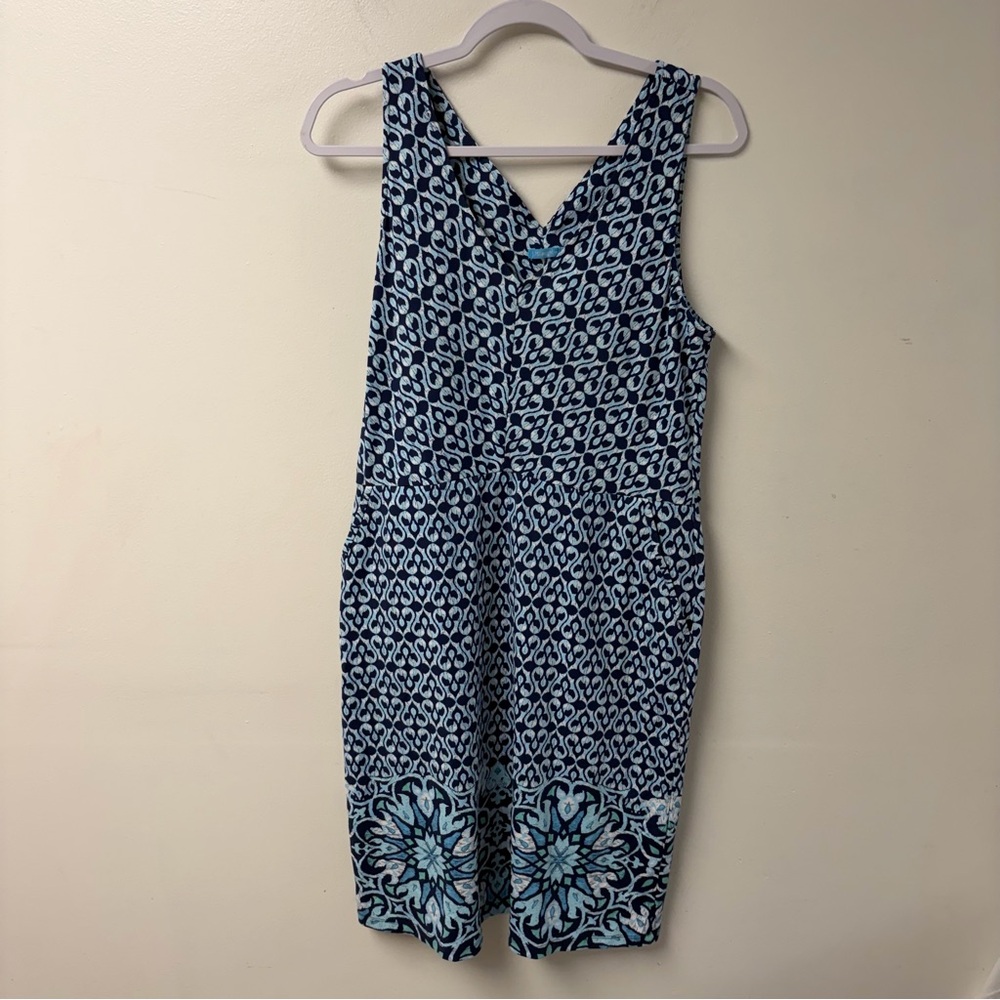 J. McLaughlin Sheath Pencil Dress Abstract Patterned Catalina Cloth Size‎ Medium